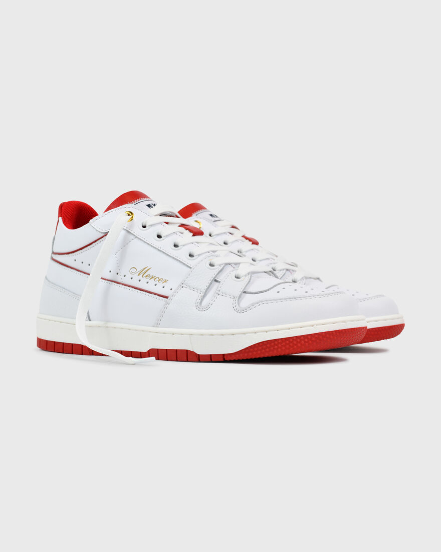 The Brooklyn Low - Nappa, White/Red, hi-res