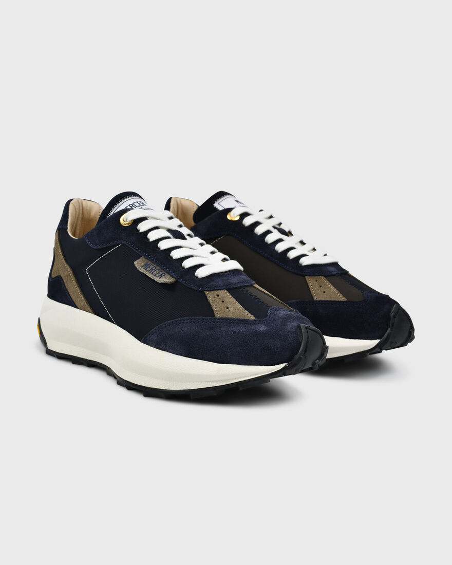 The Racer Two Faced - Nylon/Suede, Navy, hi-res