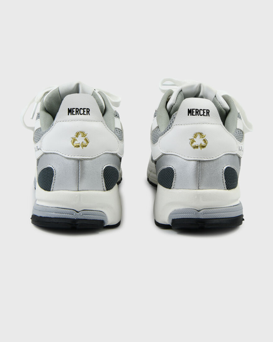 The Re-Run - GRS Recycled leather, White/Silver, hi-res