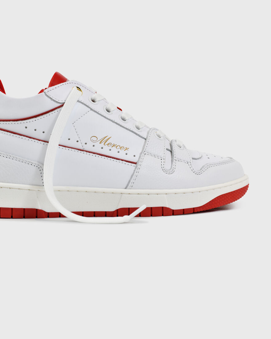 The Brooklyn Low - Nappa, White/Red, hi-res