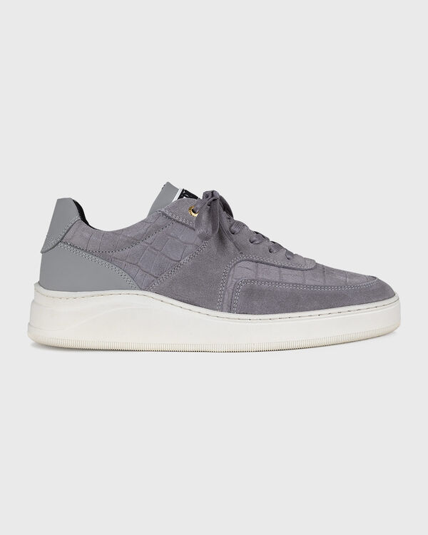 Lowtop 4.0 Gum Leather Suede Croc Grey